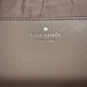 Kate Spade Ramey City Scape Grey Glitter Crossbody Bag w/Matching Card Holder.